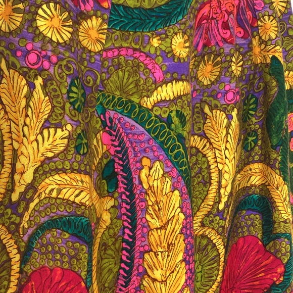 Vintage paisley maxi wrap skirt - Picture 4 of 12